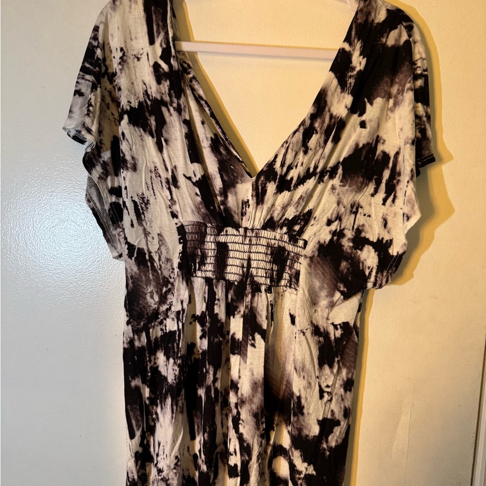 FUC Black and White Tie-Dye shirt